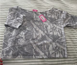 Edikted Off-The-Shoulder Camo Tee Photo 0