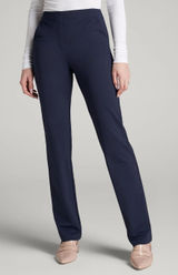American Tall Freedom Flex Slim Straight Leg Dress Pants Navy 14 Tall Office Photo 0