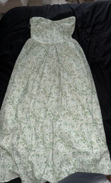 Green floral maxi dress Photo 0
