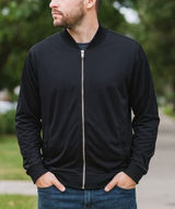 Banana Republic Black Zipup Jacket Capsule Preppy Athleisure Old Money M Photo 0