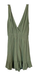 Rewind Green Sleeveless Lightweight One Piece Casual Romper Women Sz XS Photo 0