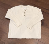 aerie Women’s Tan/Cream Button Up Long Sleeve Sweater Size S C1-052 Photo 0