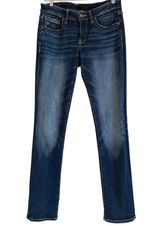 Buckle Black Jeans Fit No.53 Straight Women’s 28x32 Dark Wash Mid Rise Stretch Photo 0