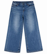 American Eagle Womens Super High-Rise Baggy Wide Leg Jeans 14 Meas: 34x27 Photo 0