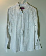 Talbots‎ The Oprah Magazine Collection Textured Pin Tuck Button Front Size 12 Photo 0