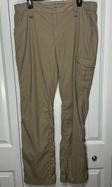 Duluth Trading Cargo Dry On The Fly Pants Women 14x35 Tan Hiking Work Utility Photo 0