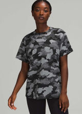 Lululemon All Yours Short Sleeve Training Tee Speckled Camo Womens Size 8/10 Photo 0