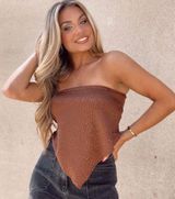 Brown Bandana Top Size M Photo 0