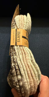Born Outdoor No SHOWS Cotton Acrylic Wool Blend Socks 4 Pairs Shoe NWT Size 4-10 Photo 0