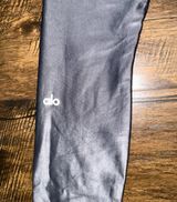 Alo High Waist Shine Leggings Anthracite Shine Size Small NWOT Photo 0