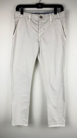 J Brand Vin Starship Cream Cotton Chino Slim Trousers Size 26 Photo 0