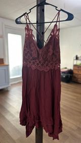 Rue 21 Maroon Dress Photo 0