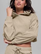 ALO Yoga Muse Hoodie in Gravel Heather Large Photo 0