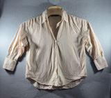 3057 | Zara Oversized Cotton Poplin Button Down Shirt Beige Women Size M Photo 0