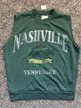 Modish Rebel Women Medium Green Nashville Cowboy Western Sleeveless Top Photo 0