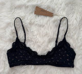 Skim Fits Everybody Lace Scoop Bralette Onyx Rosebud Size Medium Photo 0