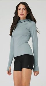 ALO Airlift Hooded Runner – Cosmic Grey | Size M | NWOT Photo 0
