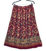 Sag Harbor Vintage Paisley‎ Skirt Red Medium Photo 0