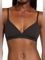 SKIMS Fits Everybody Crossover Bralette in Onyx Black Women Size Small. NWOT Photo 0