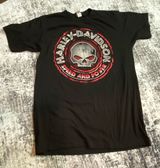 Harley-Davidson Men's Graphic Print Black T-Shirt Size M Crew Neck Photo 0