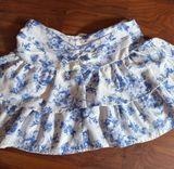 Blue and white floral skirt Photo 0