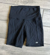 ALO Yoga Black High-Waist Bike Shorts Photo 0