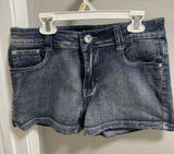Y2k Sensation brand dark wash denim shorts Sz 9/10 Photo 0