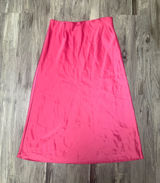 Rachel Zoe Hot Pink Satin Midi Slip Skirt Fuchsia Size 2 Photo 0