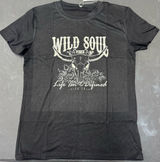 Rosa Clothing Western Vintage Wild Soul Graphic T-Shirt Small New Photo 0