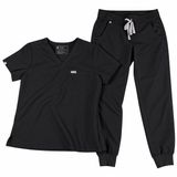 figs scrub set Catarina top (s) & zamora joggers (xs/p) black Photo 0