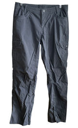 Kuhl gray heathered pants straight leg women's size 12 regular comfort nylon Photo 0