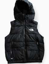 The North Face Hydrenalite Down Hooded Vest Womens XS Black 600 Fill Puffer Photo 0