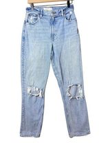 Abercrombie Womens Curve Love The 90’s Straight Ultra High-Rise Jeans 28 Photo 0