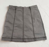Free People Modern Femme Washed Gray Denim Mini Skirt Womens 8‎ Photo 0