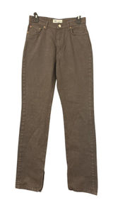 Zara High Rise Straight Leg Jeans Size 4 Brown Taupe Signature Denim Photo 0