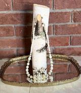 Vintage Beaded Costume Jewlery Clip On Earrings & Necklace Set Photo 0