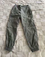 Wilo the Label‎ women's parachute jogger pants in an olive green color small Photo 0