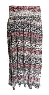 Womens Earthbound Trading Company Boho Slit Leg Pull-On Skirt - Sz S Photo 0