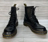 Dr. Martens Women's 1460 Smooth Leather Lace Up‎ Combat Boots in Black Size 8 Photo 0