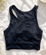 Anthropologie All Fenix‎ Snake Print Sports Bra Size Small Gray Black Athletic Photo 0