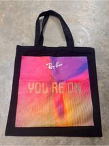 Ray-Ban "You're On" Black Canvas Tote Bag Photo 0