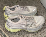 White Hoka Bondi 8 Shoes Running Photo 0