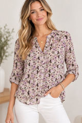 Z Supply for EVEREVE Floral Paisley Blouse Medium Photo 0