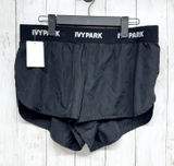 Ivy‎ Park Short Women Size Large Black Athletic Elastic Waist Logo Shorts Casual Photo 0