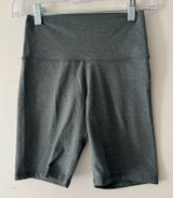 Aerie Chill Play Move Biker Yoga Shorts Heather Green Photo 0