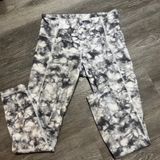 Athleta Gray Powervita Tie Dye Salutation 7/8 Leggings Style 281529 S Small Photo 0