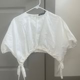 Zara Drawstring Ruched Top Photo 0