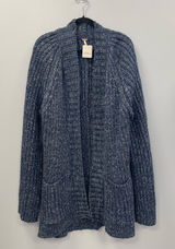 Free People Blossom Knit Cardigan in Big Dipper Blue - Large - NWT Photo 0