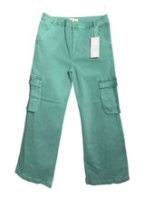Risen Jeans Jade Green Cargo Pants Wide Leg High Rise NWT 2XL RDP5502X Photo 0