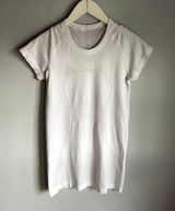 Lululemon Swiftly Tech Athletic Tee Short Sleeve Top White Mesh size 4 Tight Photo 0